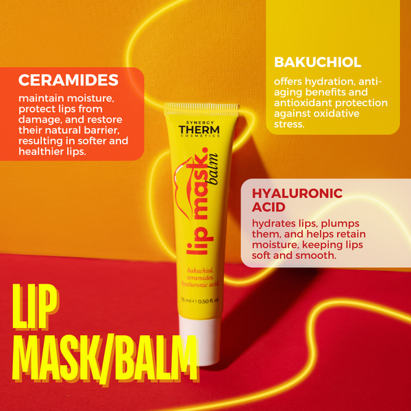 Lip Mask/Balm, Bakuchiol, Ceramide and Hyaluronic Acid